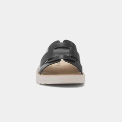 Heavenly Feet Davena Womens Black Mule Sandal