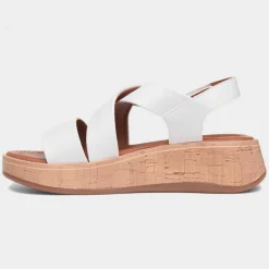 Heavenly Feet Harper Womens White Strappy Sandal
