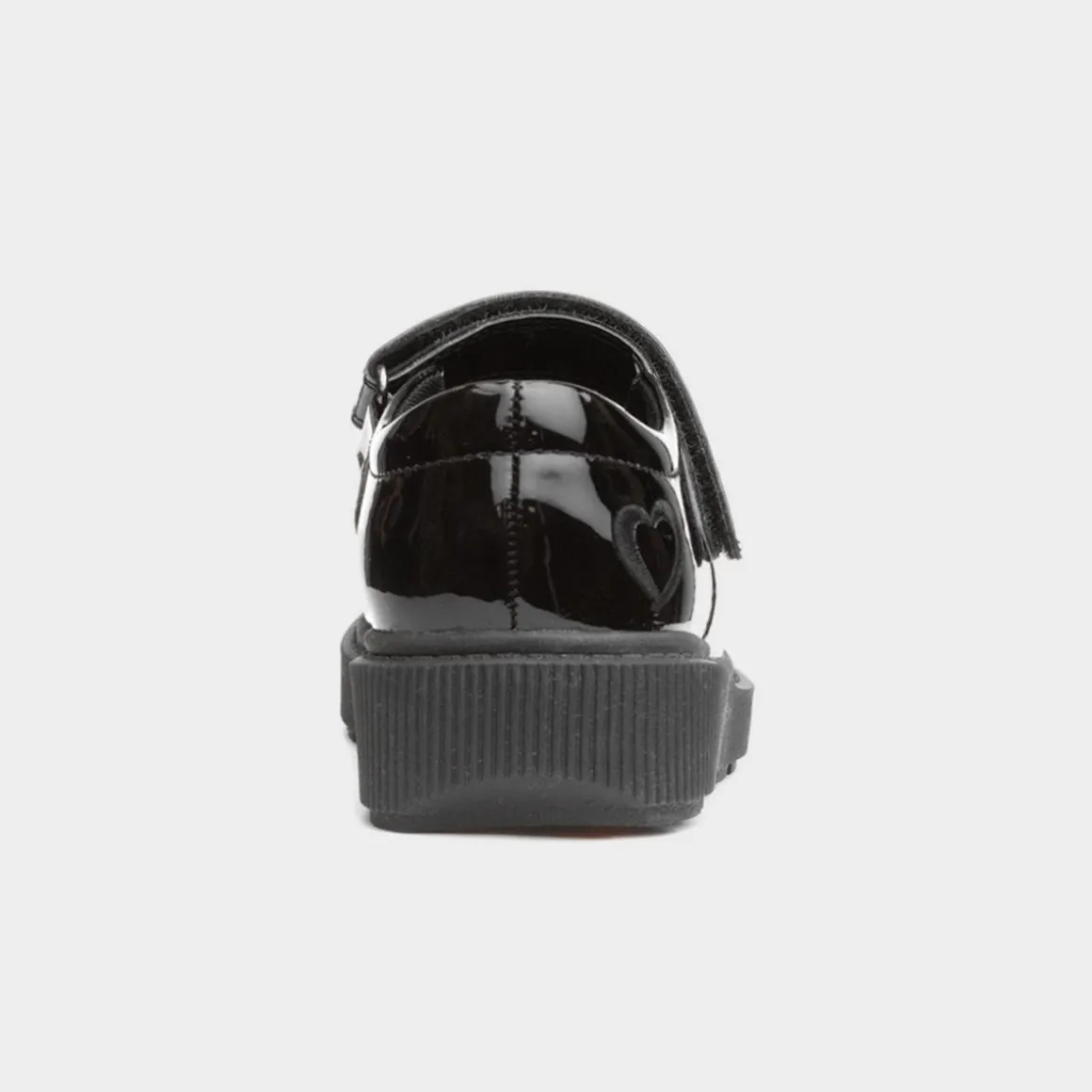 Heavenly Feet Iris Girls Black Patent School Shoe