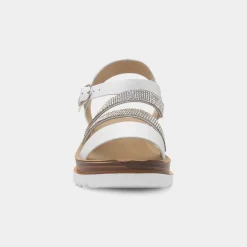 Heavenly Feet Janice Womens Wedge Diamante Sandal