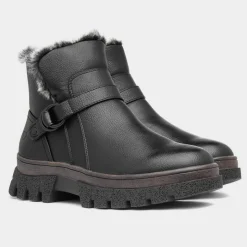 Heavenly Feet Laurel Womens Black Ankle Boot