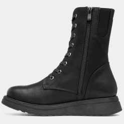 Heavenly Feet Martina Womens Black Ankle Boot