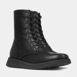 Heavenly Feet Martina Womens Black Ankle Boot