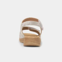 Heavenly Feet Mavis Cloud Womens Silver Sandal