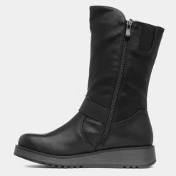 Heavenly Feet Maya Womens Black Calf Boot