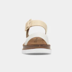 Heavenly Feet Pistachio Womens Nude Wedge Sandal