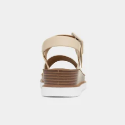 Heavenly Feet Pistachio Womens Nude Wedge Sandal