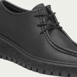 Heavenly Feet Retro Womens Black Wallabee Shoe