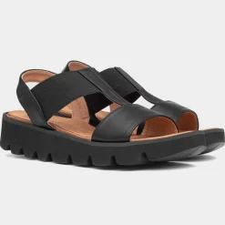 Heavenly Feet Ritz Womens Black Sandal