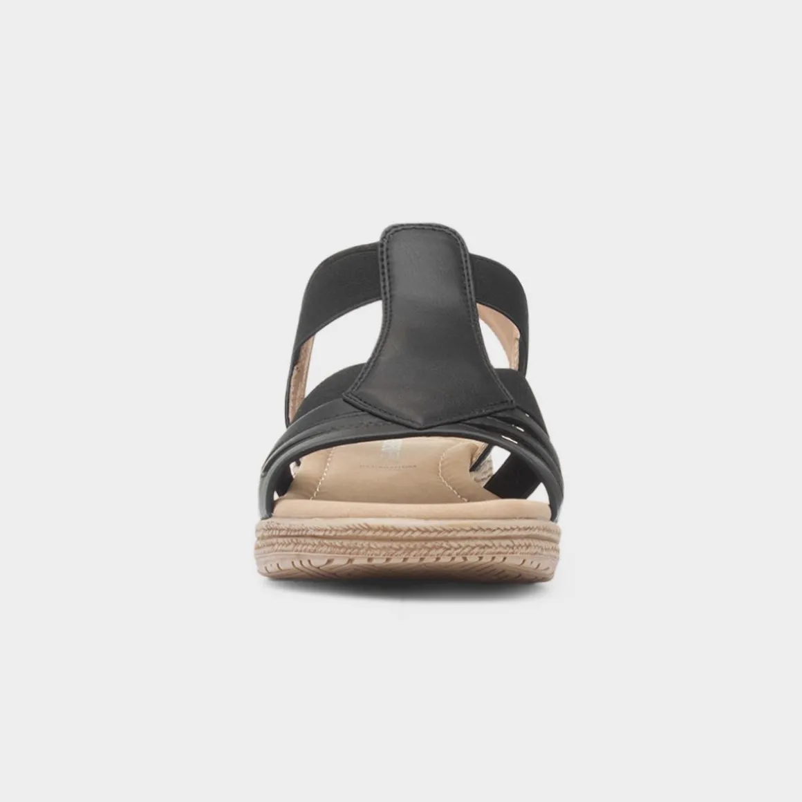 Heavenly Feet Sadie Womens Black Sandal