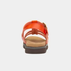 Heavenly Feet Saltwater Womens Orange Sandal