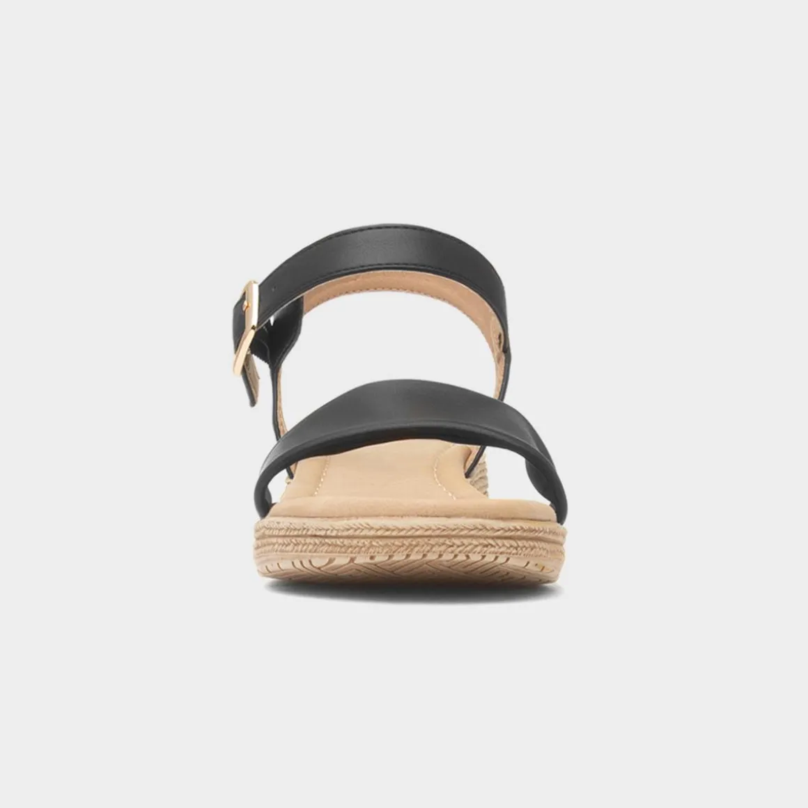 Heavenly Feet Sara Womens Black Sandal