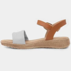 Heavenly Feet Sara Womens Stone Buckle Sandal