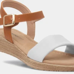 Heavenly Feet Sara Womens Stone Buckle Sandal