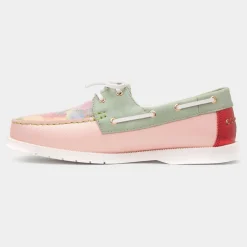 Heavenly Feet Shelly Womens Multi Floral Boat Shoe