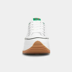 Heavenly Feet Strata Womens White Platform Canvas