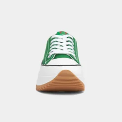 Heavenly Feet Strata Womens Green Platform Canvas