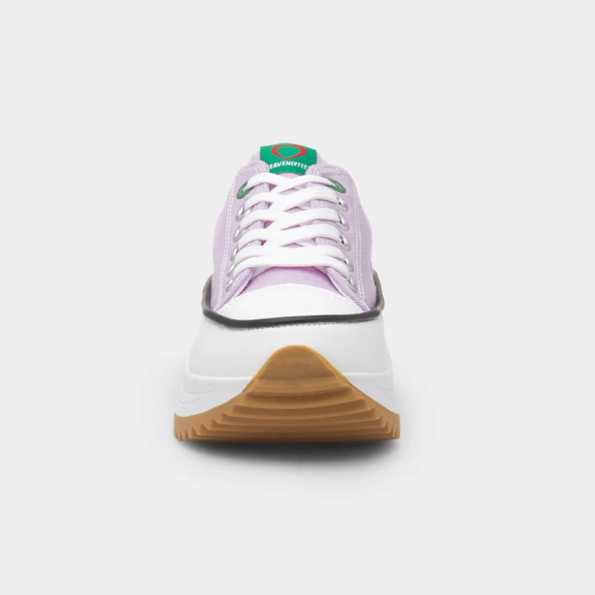 Heavenly Feet Strata Womens Lilac Platform Canvas