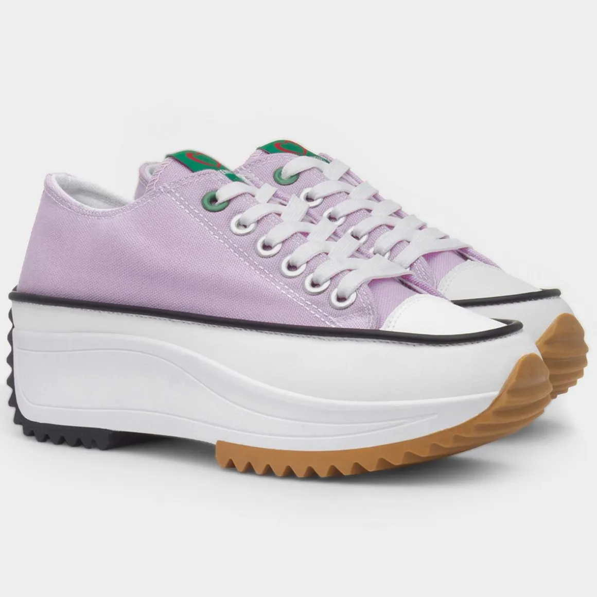 Heavenly Feet Strata Womens Lilac Platform Canvas