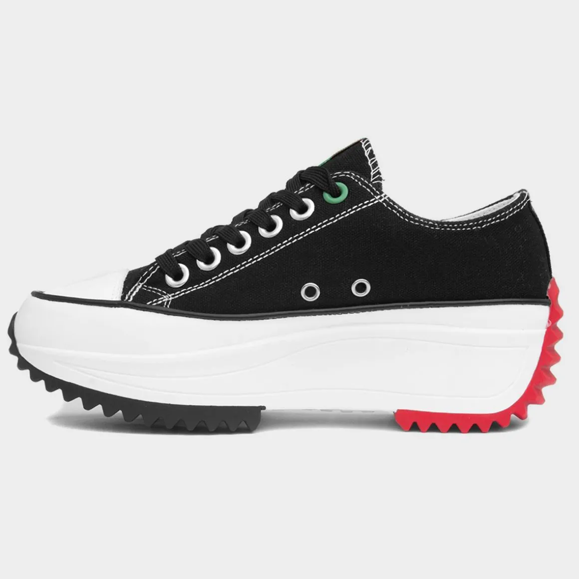 Heavenly Feet Strata Womens Black Platform Canvas