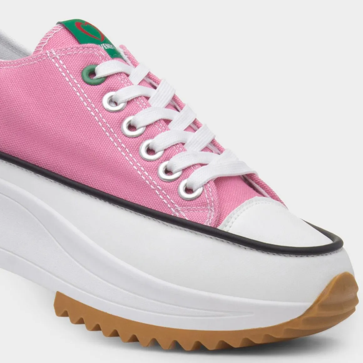 Heavenly Feet Strata Women's Pink Platform Canvas