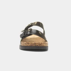 Heavenly Feet Totnes Womens Black Mule Sandal