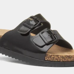 Heavenly Feet Totnes Womens Black Mule Sandal