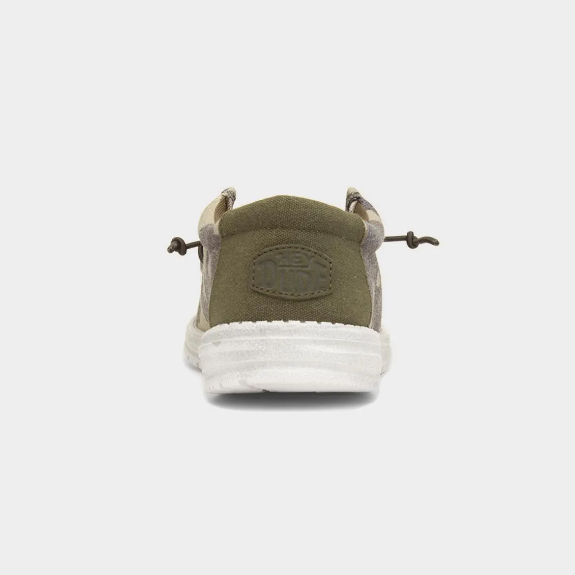 HEY DUDE Wally Washed Mens Camo Lightweight Canvas