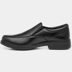 Hobos Brady Mens Black Slip On Formal Shoe