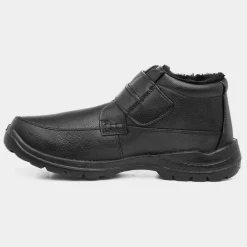 Hobos Brendan Mens Black Easy Fasten Casual Boot