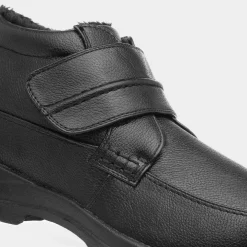 Hobos Brendan Mens Black Easy Fasten Casual Boot
