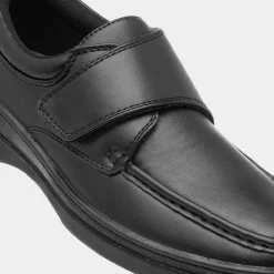 Hobos Brett Mens Casual Easy Fasten Shoe In Black