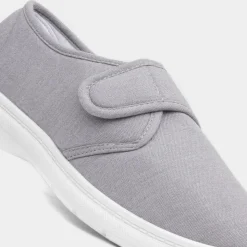 Hobos Broderick Mens Light Grey Canvas Shoe