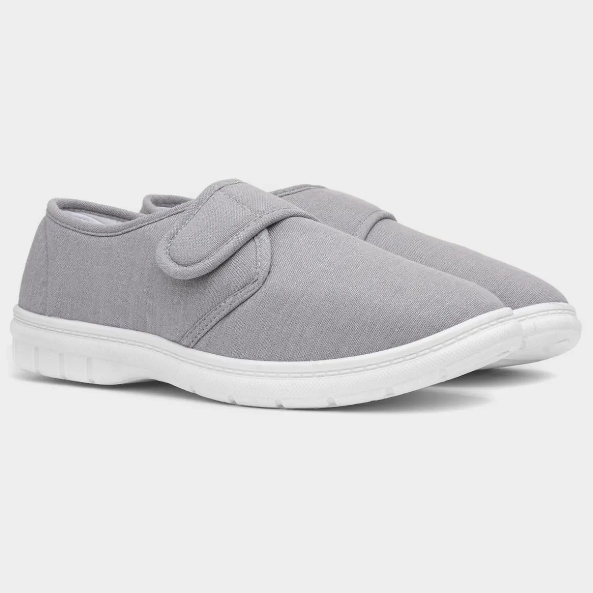 Hobos Broderick Mens Light Grey Canvas Shoe