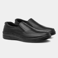 Hobos Bruce Mens Side Twin Gusset Shoe in Black