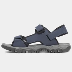 Hobos Elliot Mens Navy Easy Fasten Sandal