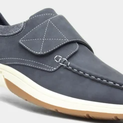 Hobos Elton Mens Blue Easy Fasten Casual Shoe
