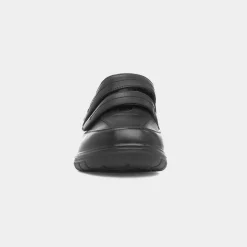 Hobos Hadley Mens Black Easy Fasten Shoe