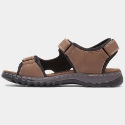 Hobos Hector Mens Tan Easy Fasten Sandal