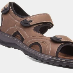 Hobos Hector Mens Tan Easy Fasten Sandal