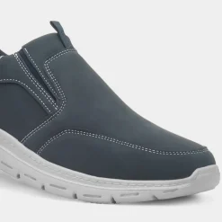 Hobos Henry Mens Navy Slip On Shoe