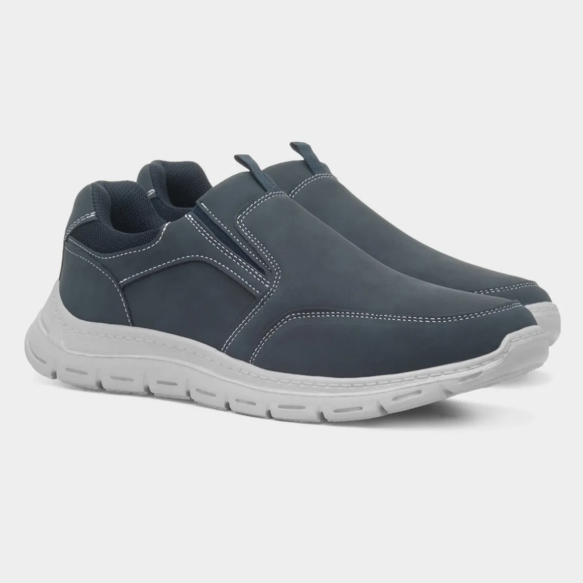 Hobos Henry Mens Navy Slip On Shoe