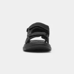 Hobos Hogan Mens Black Easy Fasten Sandal