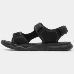 Hobos Hogan Mens Black Easy Fasten Sandal