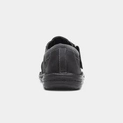Hush Puppies Albert Mens Black Fisherman Sandal