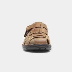 Hush Puppies Albert Mens Tan Leather Sandal
