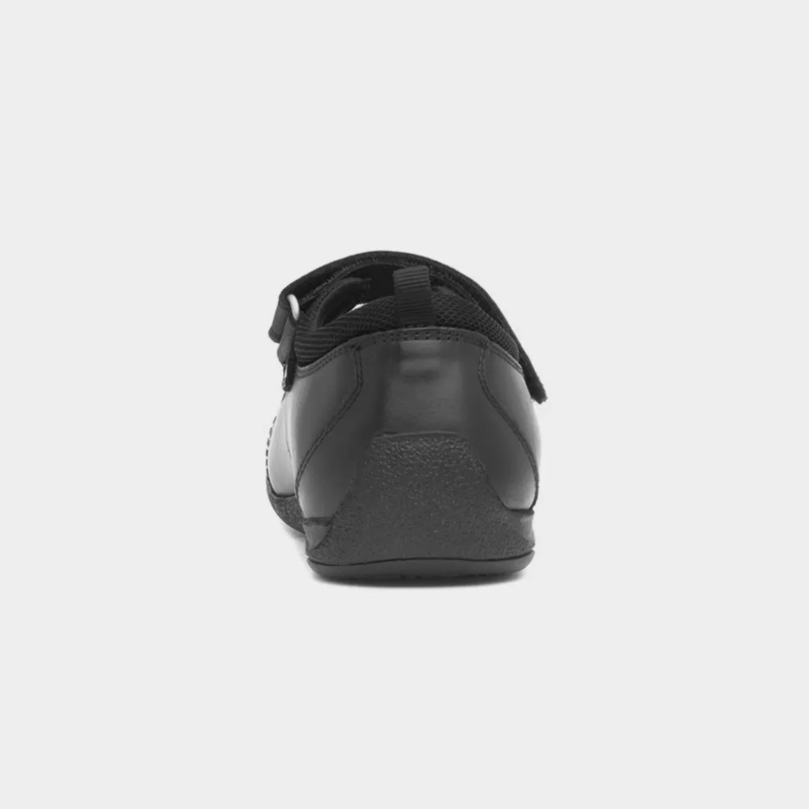 Hush Puppies Amber Girls Black Leather Shoe