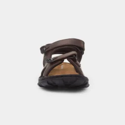 Hush Puppies Avery Mens Brown Leather Sandals