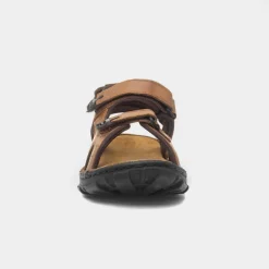 Hush Puppies Avery Mens Tan Leather Sandal