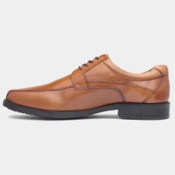 Hush Puppies Brandon Mens Tan Leather Shoe